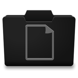 Black Grey Documents Icon 256x256 png